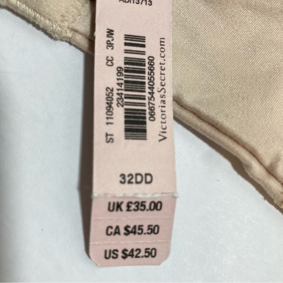 NWT VICTORIA’S SECRET 32DD BBV Unlined Demi Floral Lace Underwire Bra - Picture 13 of 13